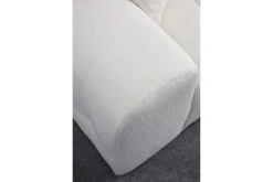 Sofa Med Sjeselong-Buddy 4-seters Sofa med Divan Hvit