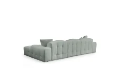 Sofa Med Sjeselong-Buddy Sofa med Divan 4-seter Grønn