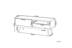 Tv-Benk & Mediabenk-Buffalo Tv-Benk 35x117 Cm Tre/Natur