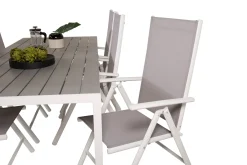 Comfort Garden Buitepos Spisegruppe + 6 posisjonsstoler