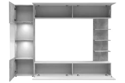 Tv-Møbelsett-Bunda TV-møbelsett 250x30 cm Grey,Hvit