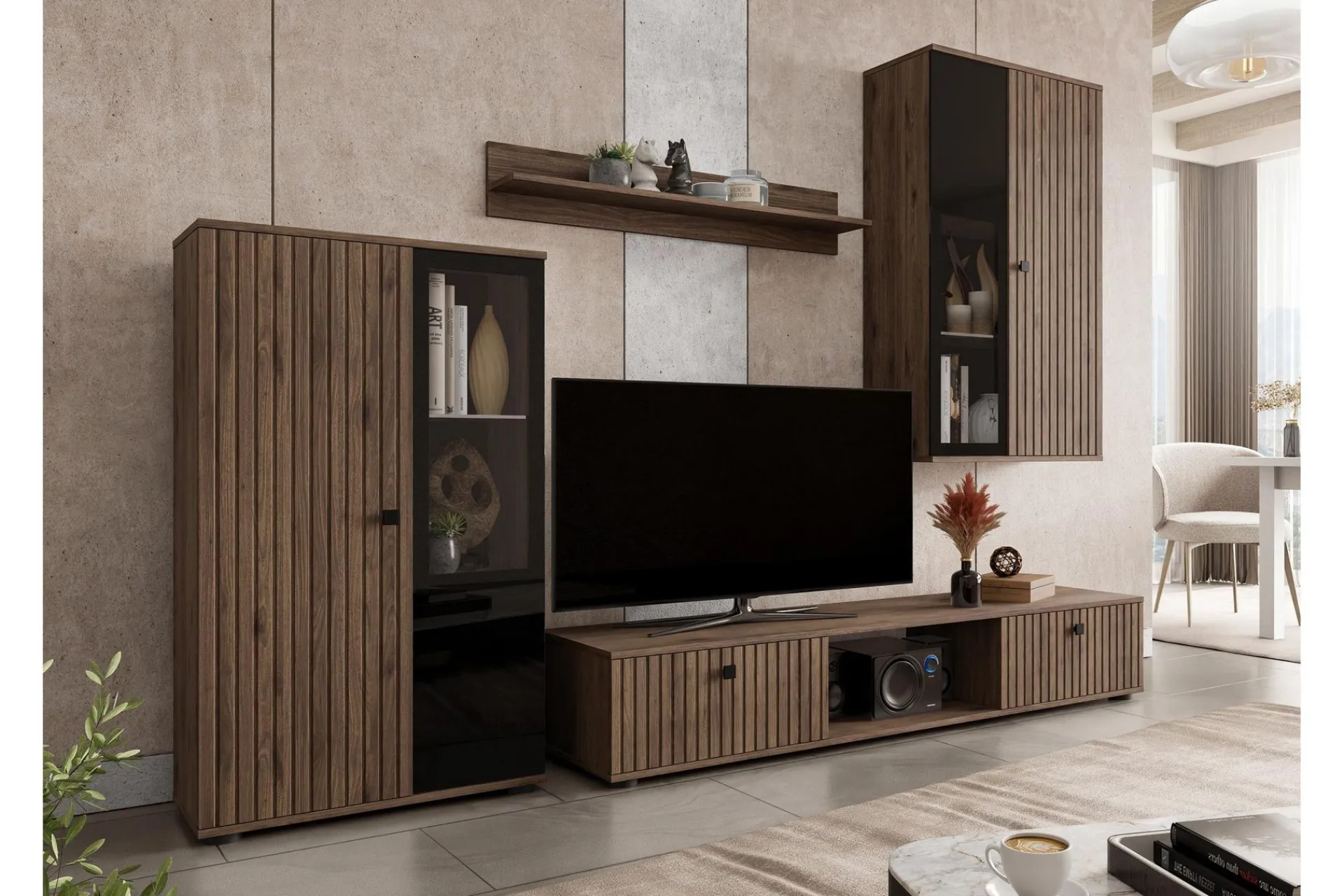 Tv-Møbelsett-Bunta Tv-Møbelsett Grey