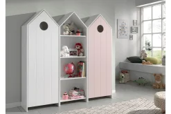 Garderobeskap Barn|Oppbevaring Barnerom-Bustorp Garderobe og hyllesett Hvit
