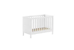 Barnemøbelsett-Byrå med skötbord babysäng Jaxx Eva Jaxx White Hvit