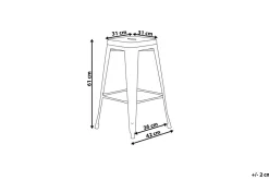 Barmøbler|Barstoler-Cabrillo Barstol 42 cm Svart