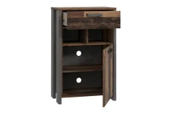 Oppbevaringsskap|Skap-Cadle Skap 67 cm Brun,Grey