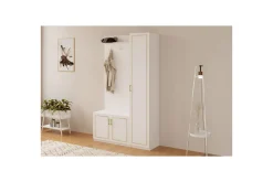 Oppbevaringsskap|Skap-Caeton Hyllesystem 200 cm Matt hvit