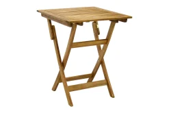 Cafesett|Balkonggrupper-Cafesett FINLAY bord og 2 stoler 60x60xH72cm Tre/Natur