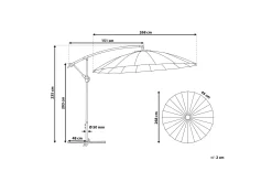 Markiser|Paviljonger-Calabria Ii Parasoll 235 cm Hvit