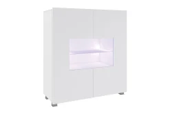 Concept 55 Vitrineskap|Skap-Calabrini Vitrineskap 100x35x107 cm Hvit Høyblank