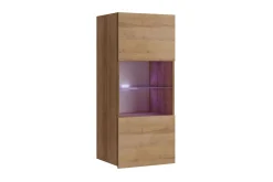 Vitrineskap|Skap-Calabrini Vitrineskap 45x32x117 cm Eik
