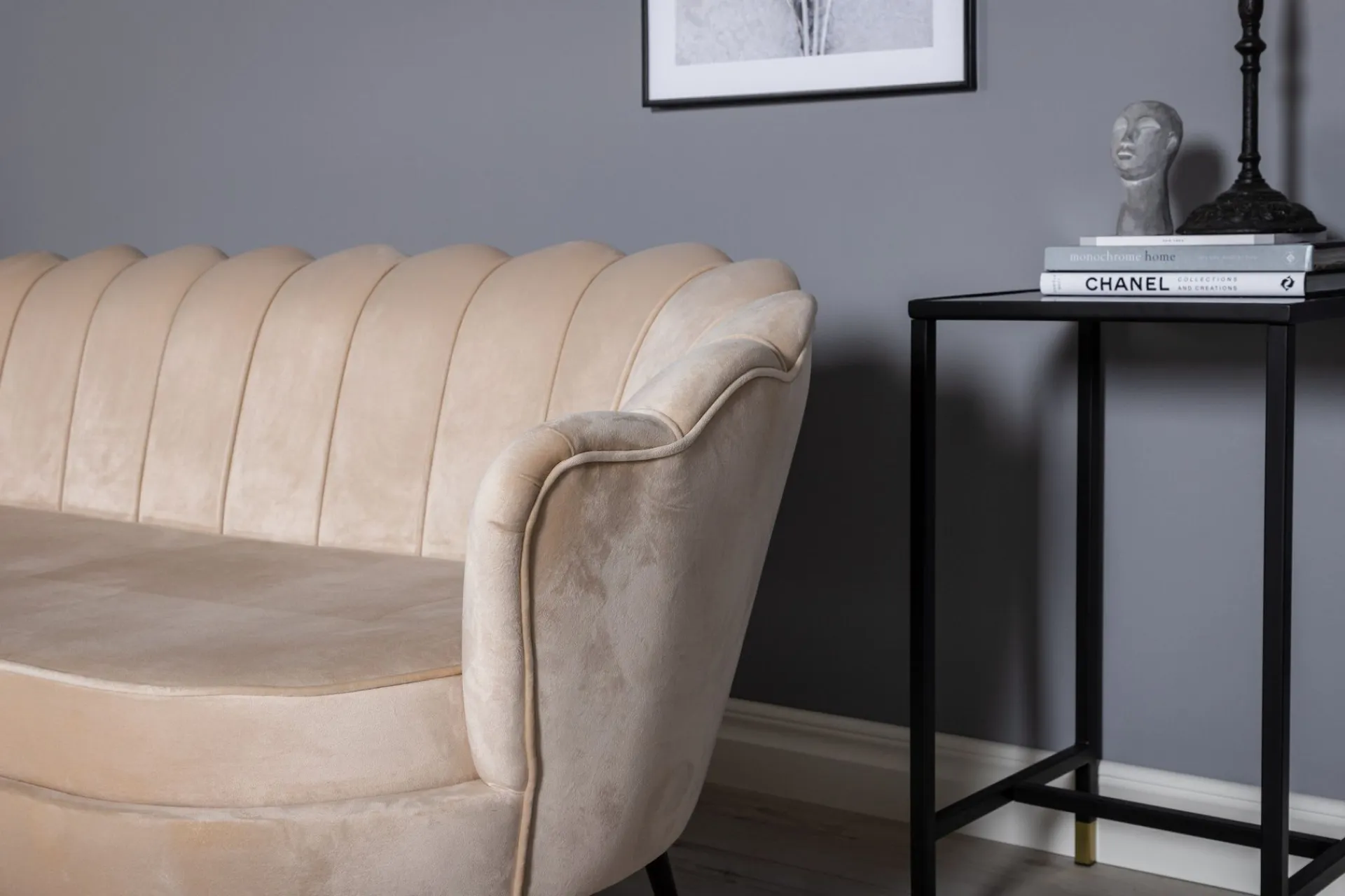 Venture Home Calais 3-seter Sofa Fløyel