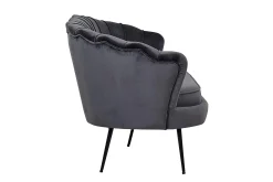 Venture Home Velour Sofa & Fløyel Sofa-Calais 3-seters Sofa Grey