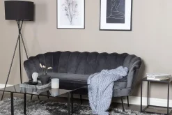 Venture Home Velour Sofa & Fløyel Sofa-Calais 3-seters Sofa Grey