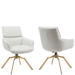 Kontorstol & Skrivebordsstol-Calrosen Kontorstol 2-pakning Beige