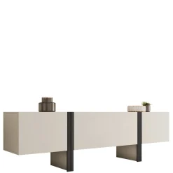Tv-Benk & Mediabenk-Calvenn TV-benk 200 cm beige