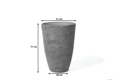 Kompost|Tilbehør Utendørs-CAMIA Krukke 51 cm Grey