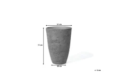 Kompost|Tilbehør Utendørs-CAMIA Krukke 51 cm Grey
