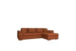 Sofa Med Sjeselong-Camior Sofa med Divan 3-seter Orange
