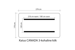 Hammocker-Canada Hammocktak 170x278 cm Mørkegrønn