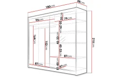 Garderober & Garderobesystem-Canderbury Garderobe Svart,tre