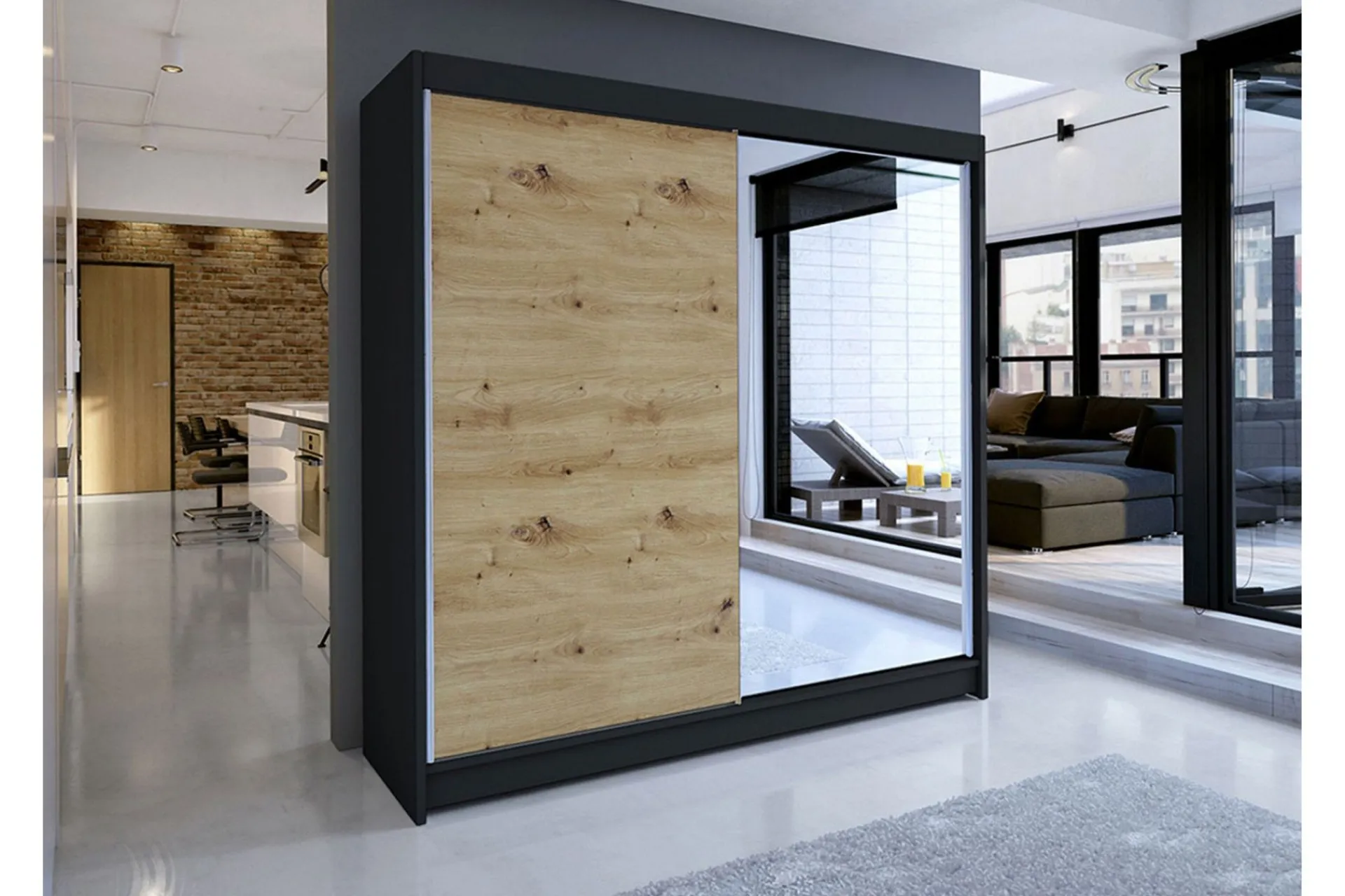 Garderober & Garderobesystem-Canderbury Garderobe Svart,tre
