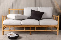 Venture Home Lounge Sofa|Lounge Sofa-Cane Sofa 3-seters Tre/Natur