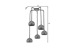 Kjøkkenlampe-Canonus Taklampe Svart
