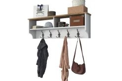 Hattehylle|Hattehylle-Caraway Hatt-hylle 120x22,2 cm Hvit/Brun