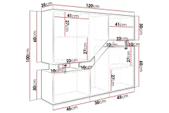 Carbost Highboard White