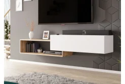 Tv-Benk & Mediabenk-Carbost TV-skap 210 cm Hvit