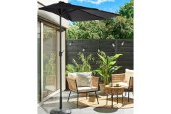 Parasoller-Carleton Parasol 100x100 cm Svart