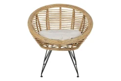 Utelenestoler|Loungestol Ute-Carman Utelenestol 2 st Natur/Sort/Beige
