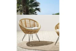 Utelenestoler|Loungestol Ute-Carman Utelenestol 2 st Natur/Sort/Beige