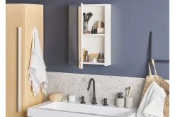 Baderom-Carmenes Skap til Badet 40 cm med Speil Hvit