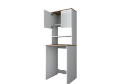 Innsynsbeskyttelse & Innhegning|Baderom-Caronti Baderomsskap 65x183,6 cm Hvit/Brun