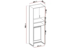 Baderom-Casinia TV-benk 65x30x183 cm tre