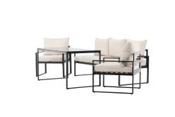 Venture Home Veranda & Terrasse|Loungesett-Catania Sofagruppe Utendørs 5-seter Svart