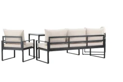 Venture Home Veranda & Terrasse|Loungesett-Catania Sofagruppe Utendørs 5-seter Svart