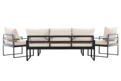 Venture Home Veranda & Terrasse|Loungesett-Catania Sofagruppe Utendørs 5-seter Svart