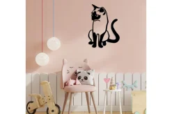 Cat 2 Metal Decor Veggdekor