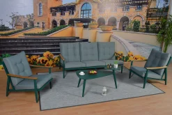 Veranda & Terrasse|Loungesett-Cavine Sofagruppe Grønn
