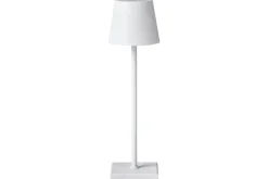 Nattbordslampe|Bordlampe-Cebrai LED Bordlampe 38 cm Hvit