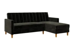 Dorel Home Celine 3-sits Divansovesofa Fløyel/
