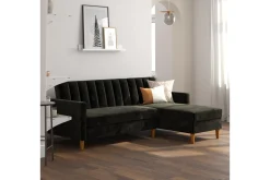 Dorel Home Celine 3-sits Divansovesofa Fløyel/