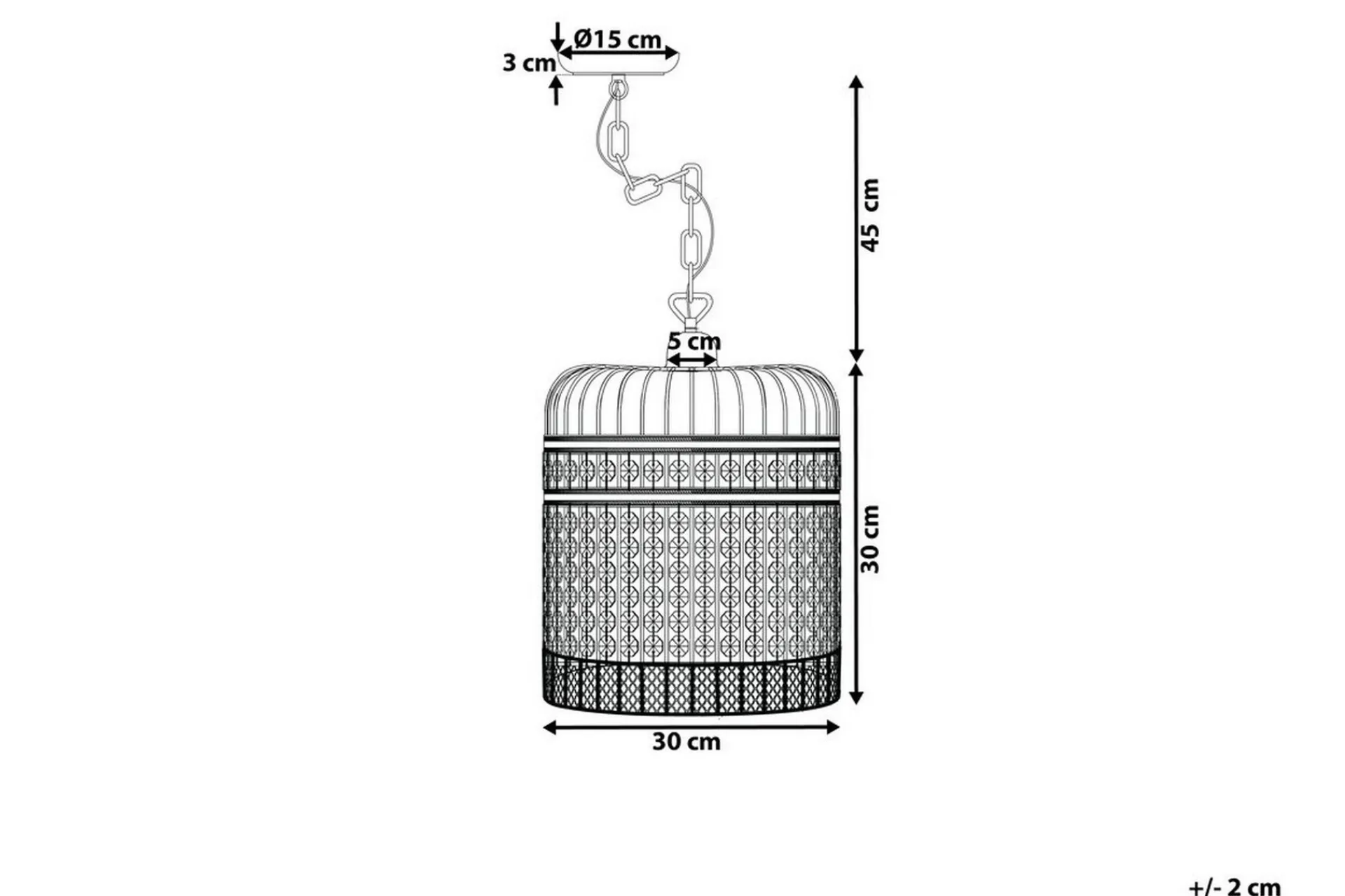 Celon Taklampe 30 cm
