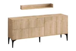 Gangbord|Avlastningsbord-Cerreta Konsoll Sidebord 180 cm Blå,Tre/Natur