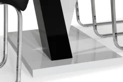 Scandinavian Choice Spisegrupper-Cesi Spisegruppe 140 cm med 4 Cibus Stol Svart,Hvit