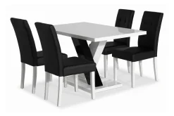 Scandinavian Choice Cesi Spisegruppe 140 cm med 4 Viktor Stol