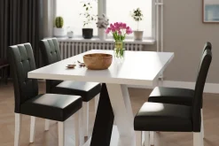 Scandinavian Choice Cesi Spisegruppe 140 cm med 4 Viktor Stol